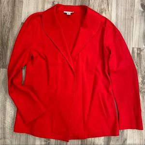 Pendleton M True Red Open Front Soft Blazer in‎ Stretch Modal Fabric IMMACULATE